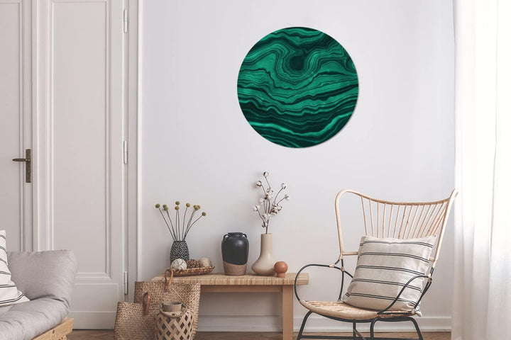 MuchoWow Wandbild Rund Wanddeko Deko Wohnzimmer Bilder 60x60 cm Achat - Edelsteine - Geode, 60x60 cm