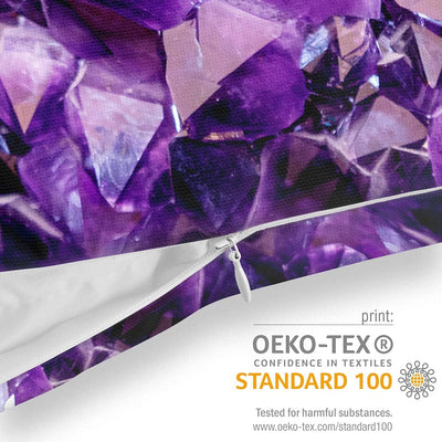 VOID Amethyst Kristall Stein Kissenbezug Kissenhülle Sofakissen Kissen Deko Outdoor-Kissen Dekokisse