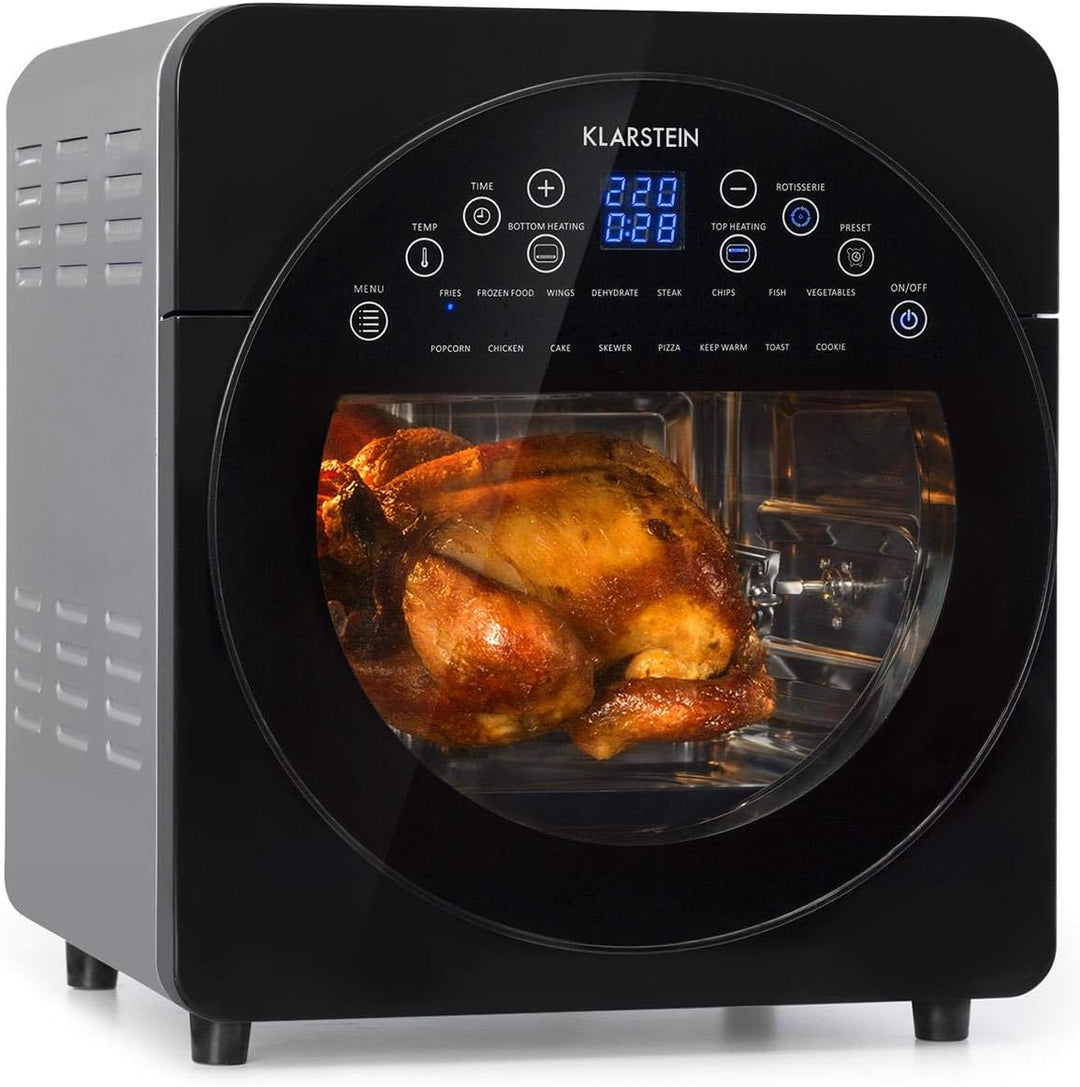 Klarstein AeroVital easy touch Heissluftfritteuse - 1700 W Heissluftfriteuse, Airfryer mit XXL-Volum