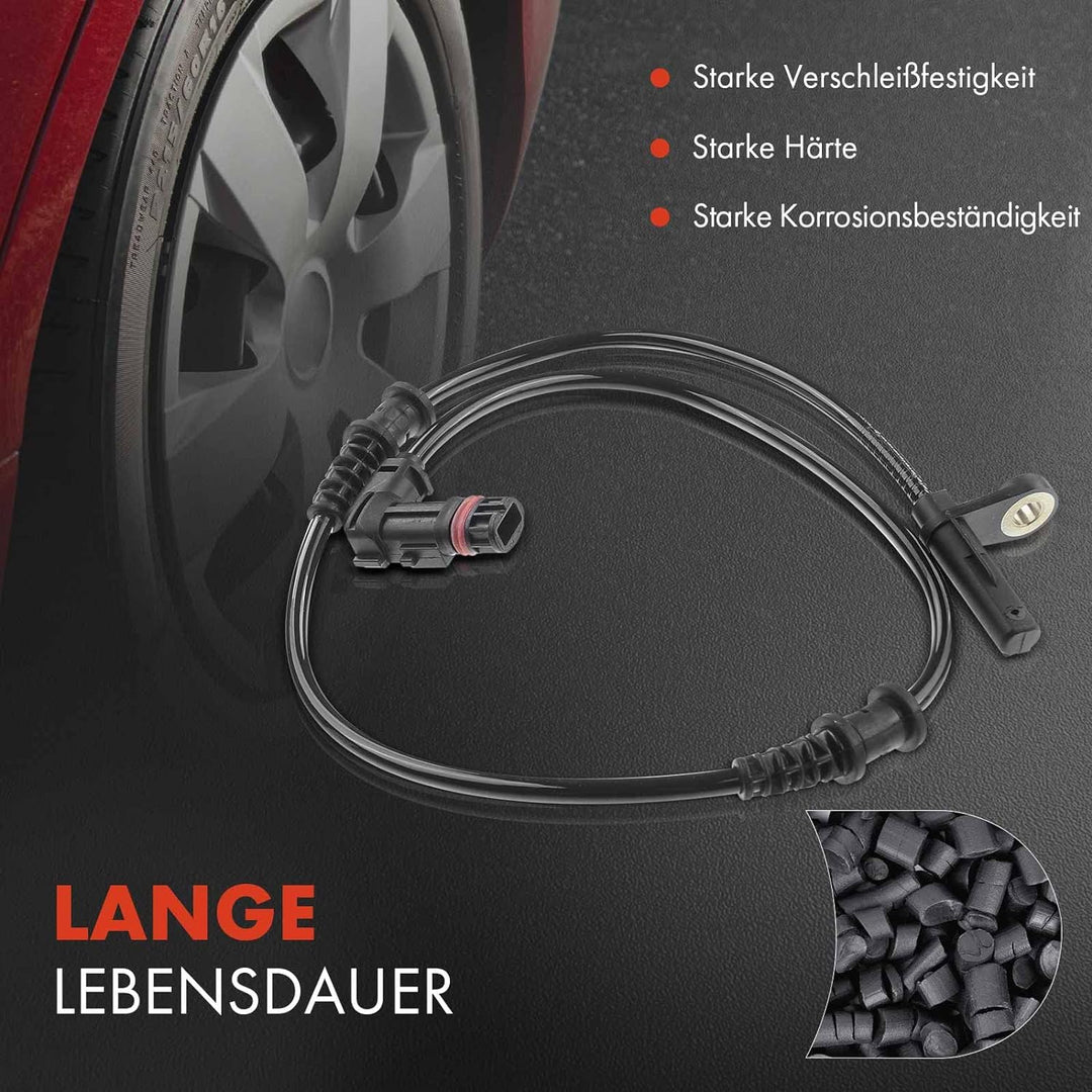 Frankberg 2x ABS Sensor Vorderachse Kompatibel mit C-Klasse W203 2000-2007 C-Klasse Coupe CL203 2001