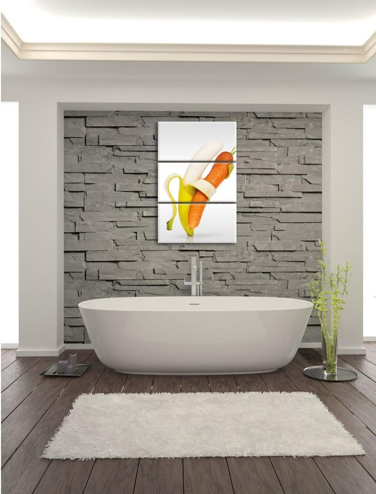 Pixxprint Traumhaftes schwarzes Einhorn als Leinwandbild/Grösse: 3 Teilig (120x80) / Wandbild/Kunstd