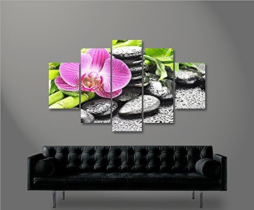 islandburner Bild Bilder auf Leinwand Calmness Orchideen MF XXL Poster Leinwandbild Wandbild Dekoart