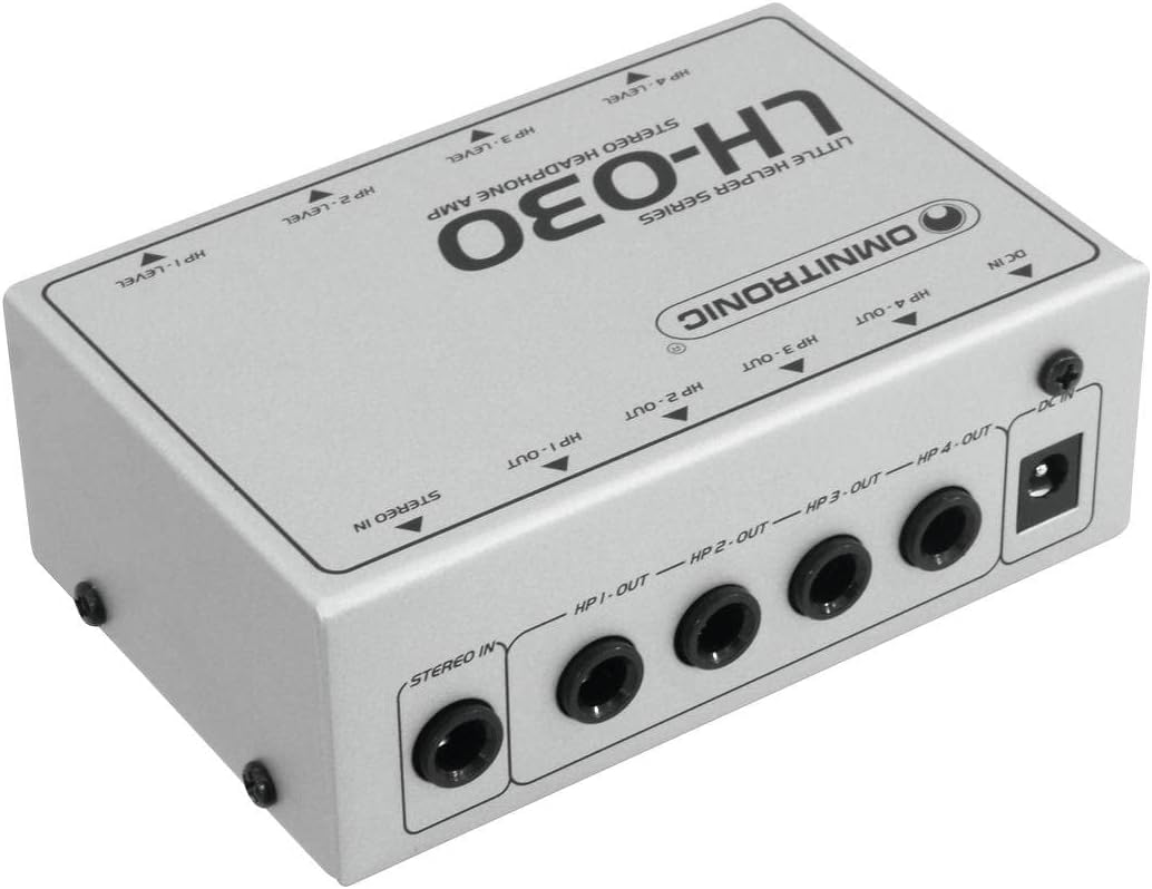 OMNITRONIC LH-030 Kopfhörerverstärker | 4-Kanal-Kopfhörerverstärker, Klinke