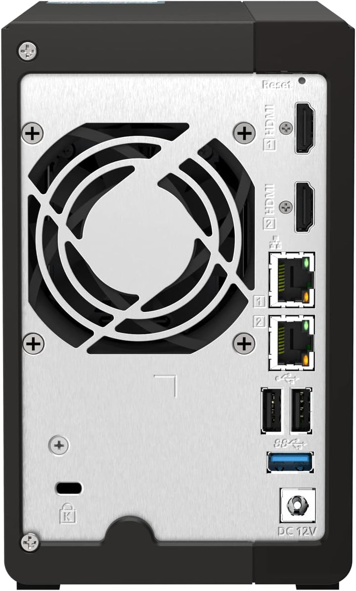 QNAP TS-253E-8G NAS System 2-Bay Enclosure Gehäuse, Enclosure Gehäuse