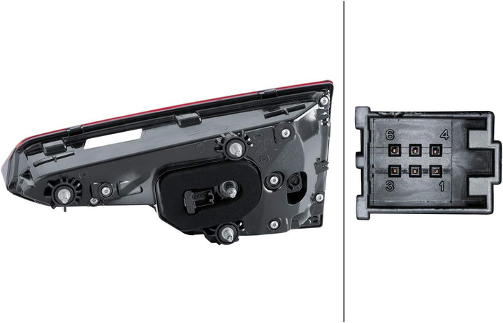 HELLA 2SV 012 247-071 Heckleuchte - LED - innerer Teil - links - für u.a. Audi A4 (8W2, 8WC, B9), Li