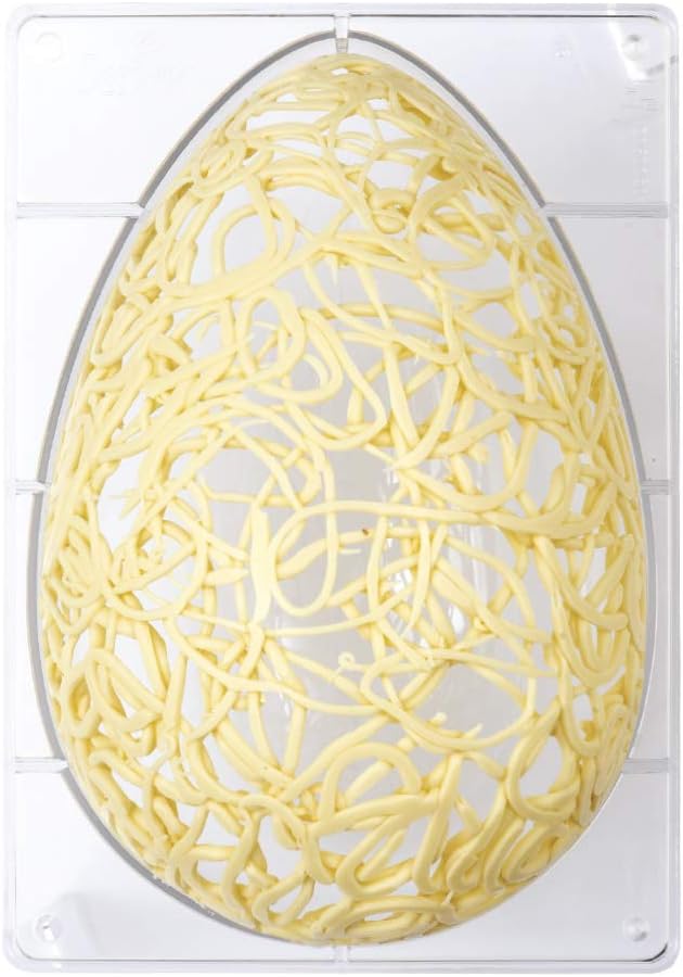 Decora 0050064 Profi-Form FÜR SCHOKOLADENEIER AUS Poly 1KG-1HOHLRAUM 330X215 MM, Polycarbonate, Durc