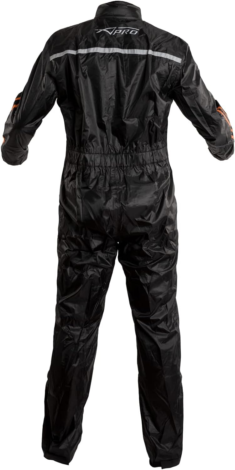 A-Pro Regenkombi Regenjacke Regenhose Motorrad Wasserdicht Regenanzug Orange S S Orange, S Orange