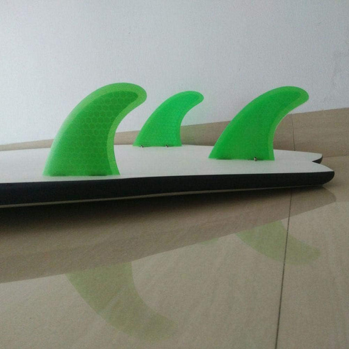 VGEBY1 Surfing Fins, Green 3 PCS Surfboard Fins Surfboard Fiberglas für Surfboards, Paddle Boards, K