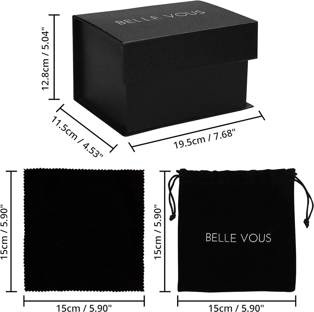 BELLE VOUS Glaskugel für Fotografie 100mm - 10cm Fotokugel mit Kristall Ständer Samt Tasche Mikrofas
