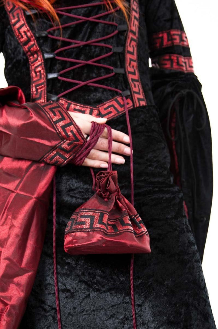 MAYLYNN Vampir Kostüm Gothic Hexe Mittelalter Halloweenkostüm, Doppelgrössen:Gr. S/M ca. 36 38, S/M