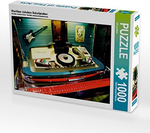 CALVENDO Puzzle Wurlitzer Jukebox Schallplatten 1000 Teile Lege-Grösse 64 x 48 cm Foto-Puzzle Bild v