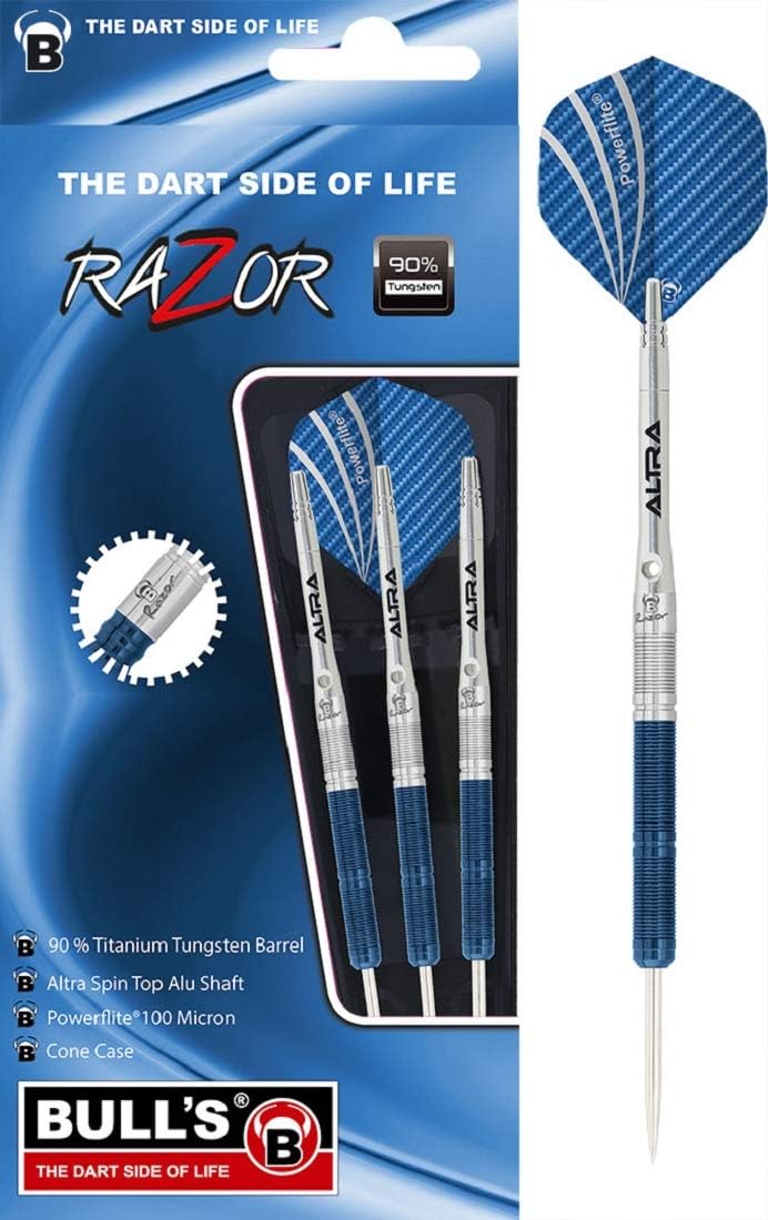 Razor Steel Dart, Top-Qualität mit 90 % Tungsten (Wolfram). Die Besonderheit ist sein innovativer Al