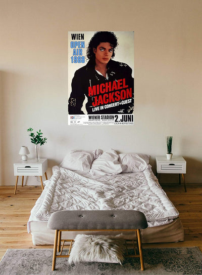 Michael Jackson - Open Air in Wien, Wien 1988 » Konzertplakat/Premium Poster | Live Konzert Veransta