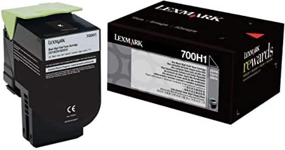Lexmark 70C0H10 Original Toner 1er Pack Schwarz, Schwarz