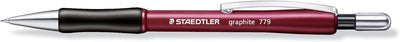 STAEDTLER 779 05-2 Druckbleistift graphite gefüllt mit B-Minen, Minendurchmesser 0.5 mm, 10 Stück im
