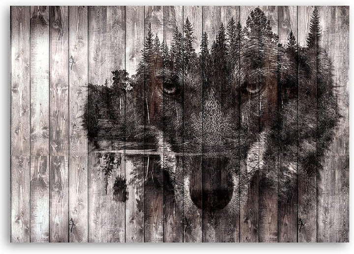 Feeby Bild auf Vlies Leinwand Tierische Natur 90x60 cm Kunstdruck Modern Wandbilder Deko Flur Wohnzi