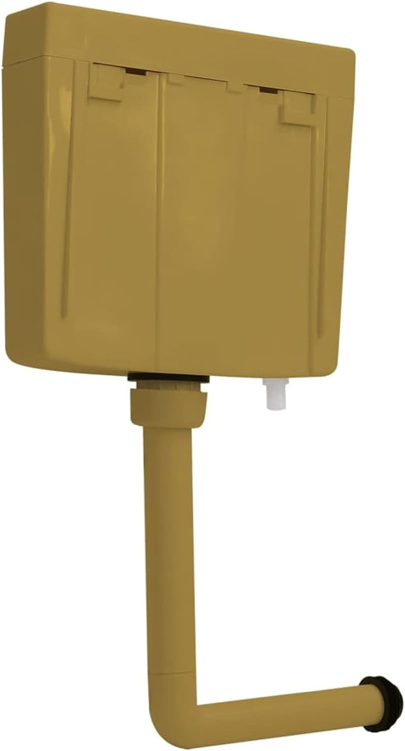 Tidyard WC Spülkasten Aufputzspülkasten Aufputz Wasserkasten 37,2 x 12,3 x 35,5 cm (L x B x H) Mit 2
