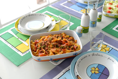 Egan PAF89T/3 Set aus Öl und Essig, Porzellan, Mehrfarbig, 2 Stück