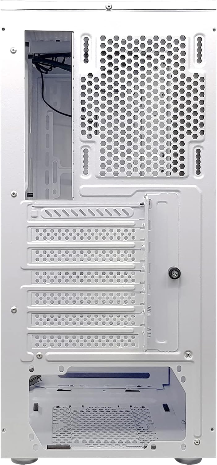 Xilence Xilent Blade X512.W.RGB Gaming PC Gehäuse, RGB ATX Midi Tower, weiss/schwarz