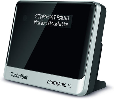 TechniSat DIGITRADIO 10 - DAB+ Digitalradio Adapter (OLED-Display, Bluetooth, Fernbedienung, Wecker,