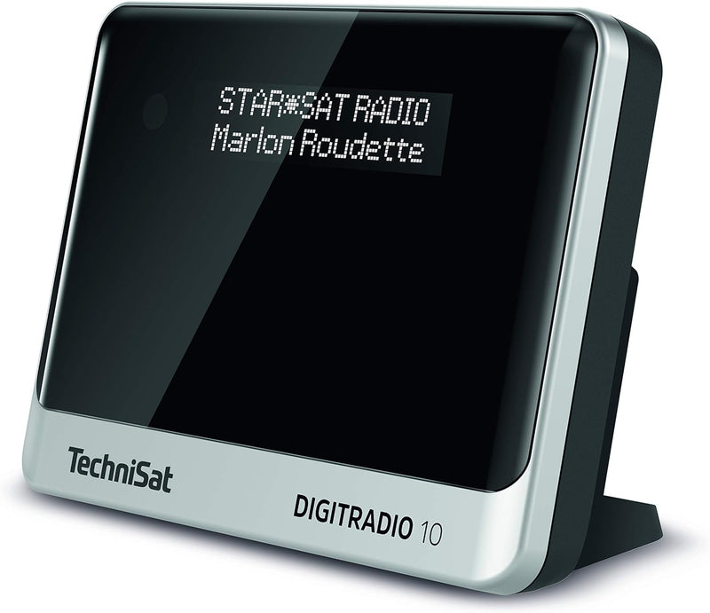 TechniSat DIGITRADIO 10 - DAB+ Digitalradio Adapter (OLED-Display, Bluetooth, Fernbedienung, Wecker,