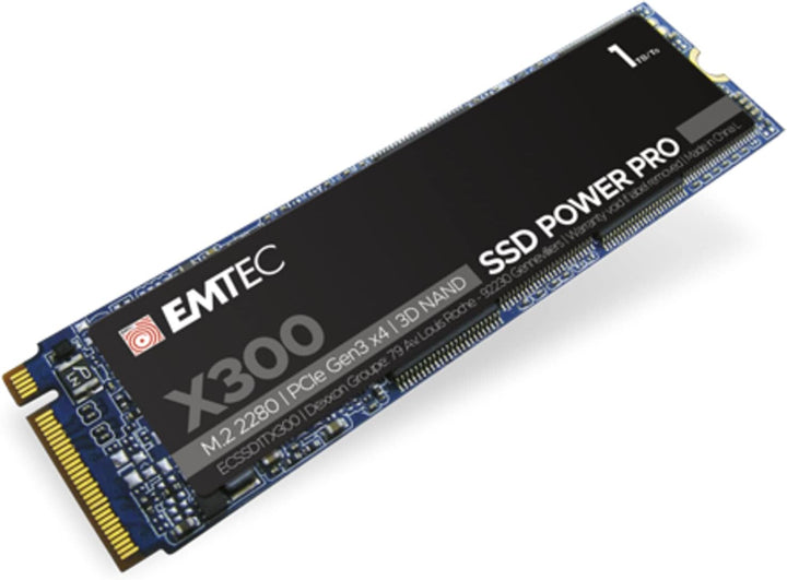 Emtec ECSSD1TX300 – interne SSD – 3.0 – NVMe – Kollektion X300 Power Pro – 3D NAND – 1 TB, 1 TB