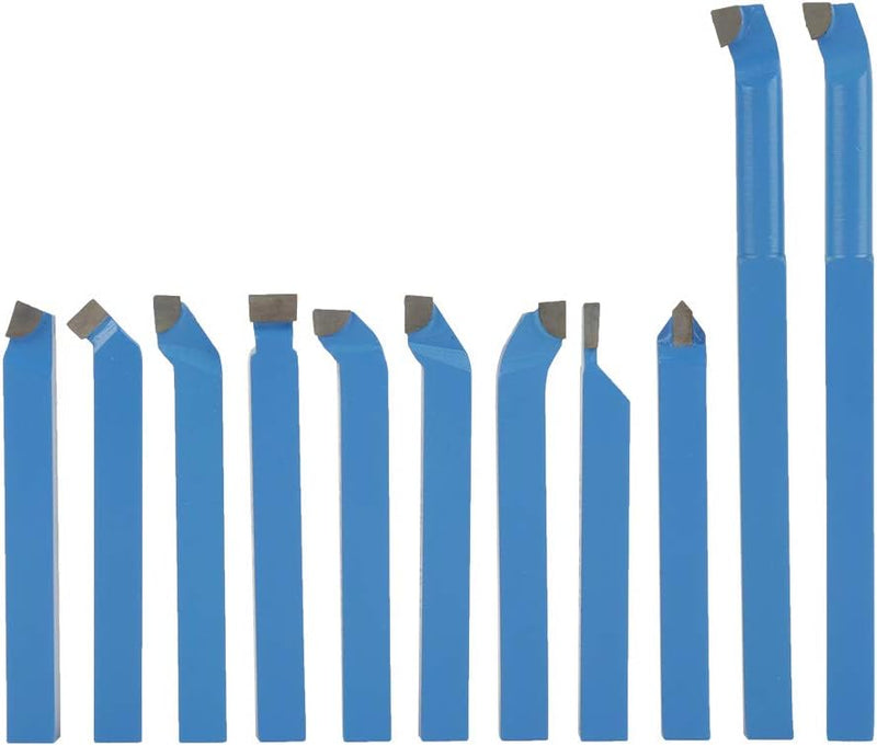 Cocoarm Drehmeissel Set Drehstahl Satz 11 Stücke Drehmaschine Werkzeuge Hartmetall Drehen Werkzeug S