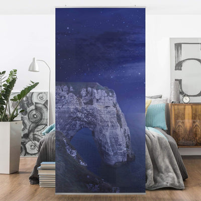 Bilderwelten Raumteiler Night Cliffs 250x120cm ohne Halterung 250x120cm without hanger, 250x120cm wi