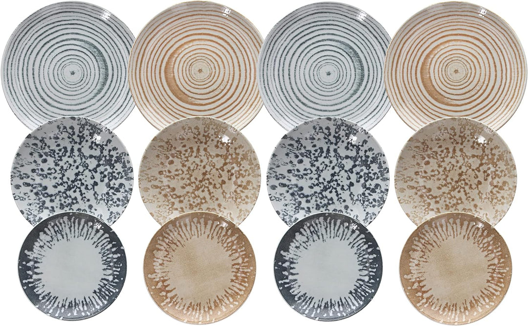 Tognana Goblin Tafelservice 12-teilig Made in Italy, Mehrfarbig