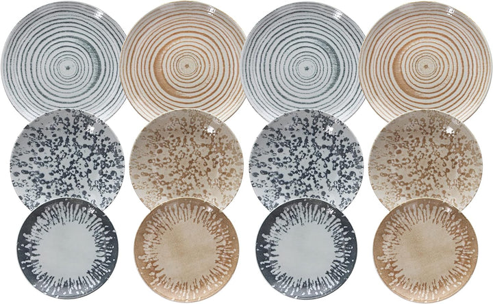 Tognana Goblin Tafelservice 12-teilig Made in Italy, Mehrfarbig