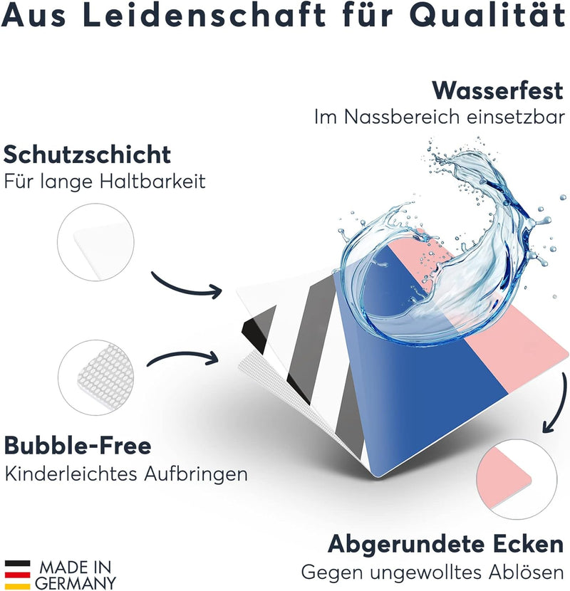 Fliesenfolie Klebefolie Fliesen - CREATISTO Fliesensticker I Klebe-Fliesen Aufkleber Folie Sticker K