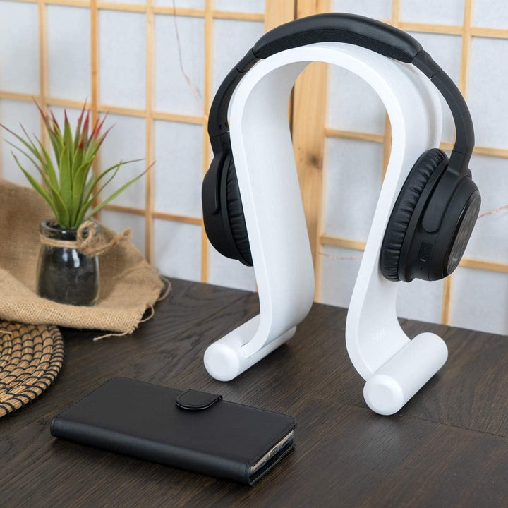 kalibri Kopfhörerhalter Kopfhörerständer Universal aus Holz - Kopfhörer Halter Headset Halterung - O