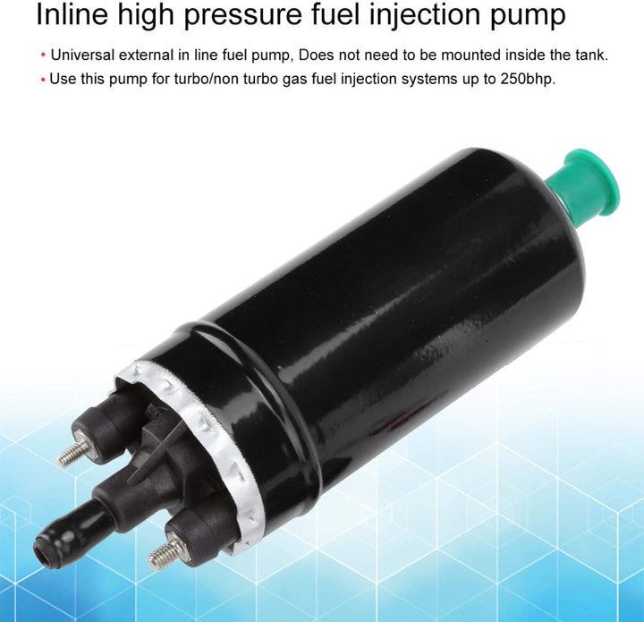 Externe Hochdruck-Inline-Kraftstoffpumpe 300LPH 12V Universal-Kraftstoffpumpe Austausch 0580464070