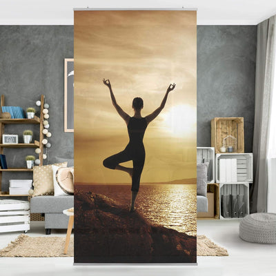 Bilderwelten Raumteiler Yoga 250x120cm inkl. transparenter Halterung 250x120cm incl. transparent han