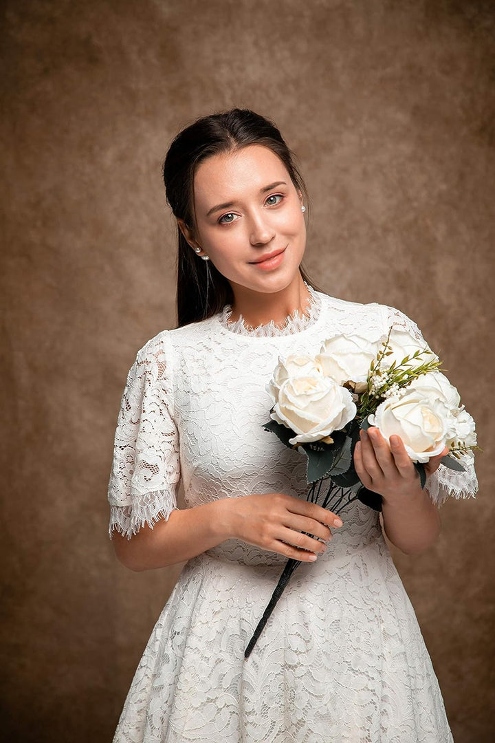 Kate 1,5x2m Zusammenklappbarer Hintergrund Graue Textur Doppelseitige Hintergründe Dunkelbrauner Por