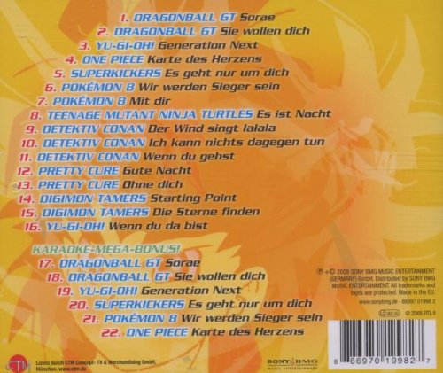 RTL II Anime Hits 5, Audio-CD