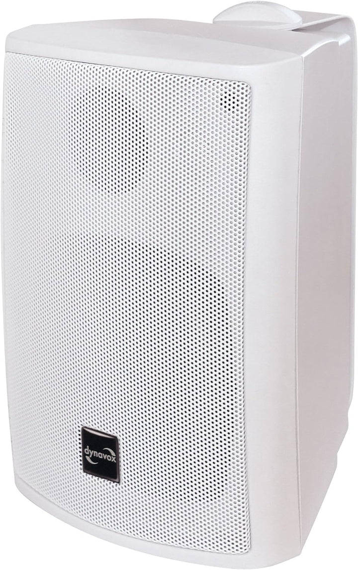 Dynavox PB402 HiFi Box mit Wandhalterung, kompakter 3-Wege Lautsprecher, Weiss, Weiss