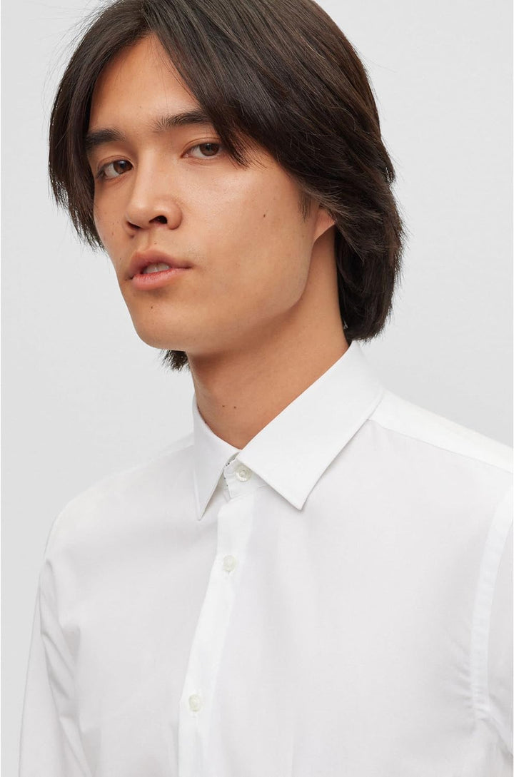 HUGO Herren Ekoy Shirt, Open White199, 38 EU