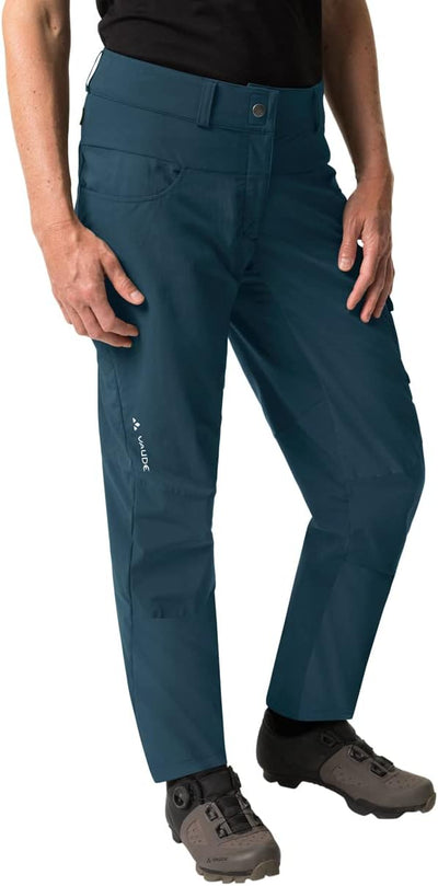 VAUDE Women's Qimsa Pants - Radhose Damen 38 Dark Sea Uni, 38 Dark Sea Uni