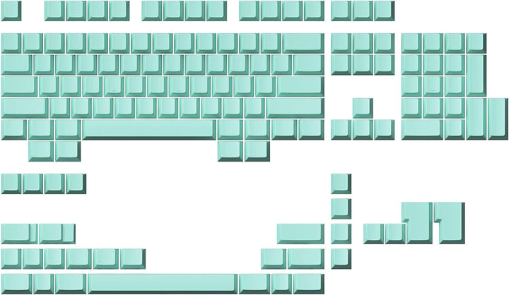 Ranked Leeres Premium-Tastenkappen-Set | 1,4 mm Dickes PBT | Cherry-Profil für Mechanische Tastatur