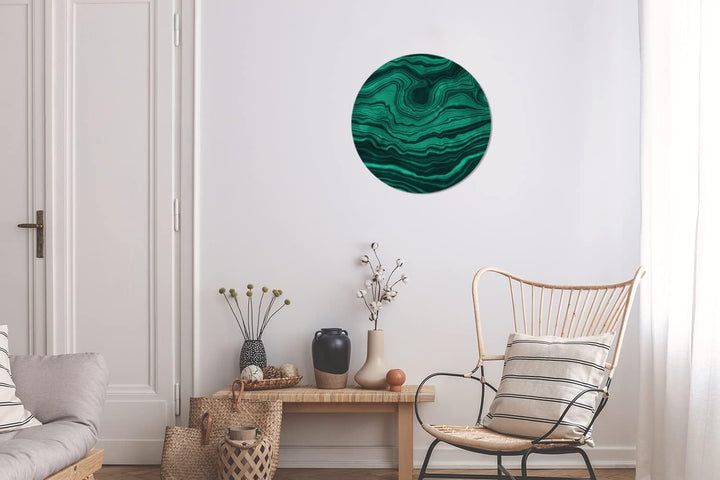 MuchoWow Wandbild Rund Wanddeko Deko Wohnzimmer Bilder 30x30 cm Achat - Edelsteine - Geode, 30x30 cm