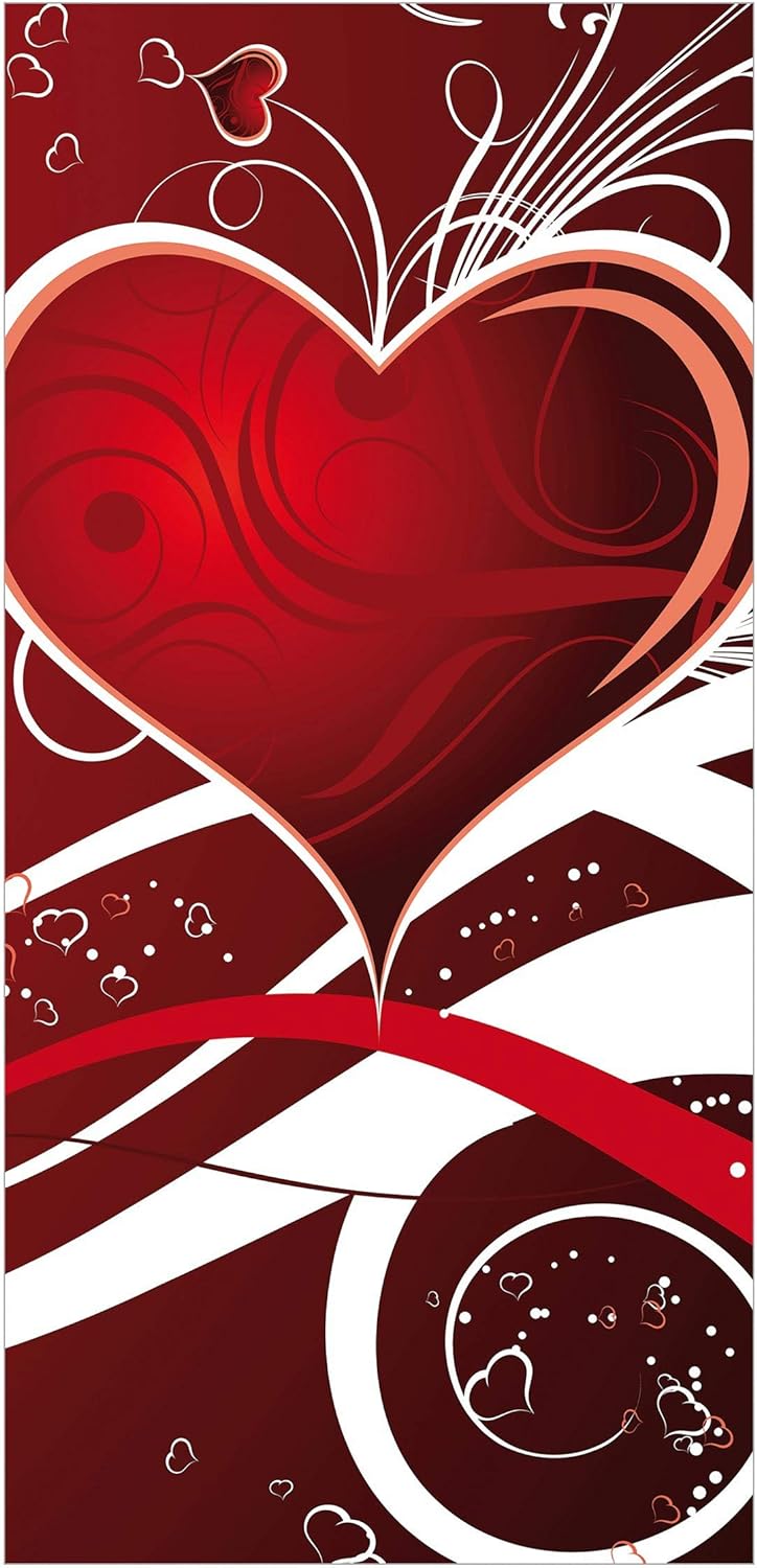 Bilderwelten Raumteiler Red Hearts 250x120cm inkl. transparenter Halterung 250x120cm incl. transpare