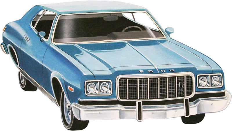 Revell 14412 76 Ford Gran Torino detailgetreuer Modellbausatz, Autobausatz 1:25, Mehrfarbig