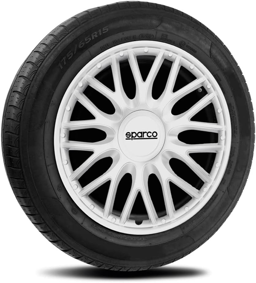 Sparco SPC1496SV Set Wheel Covers Roma 14-inch Silver ROMA 14 zoll SILBER, ROMA 14 zoll SILBER