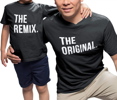 Original Remix - Partner - T-Shirt Papa Vater Sohn Kind Baby Strampler Body Partnerlook