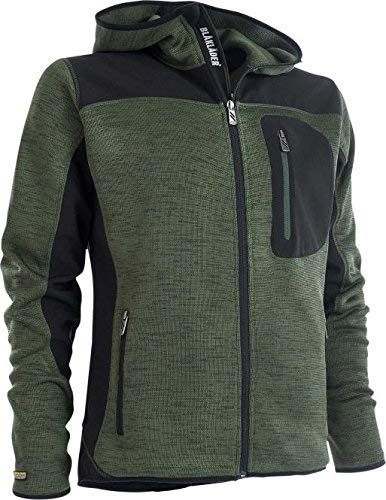 Blakläder Strickjacke mit Softshell-Verstärkungen, 1 Stück, Grösse: M, militär-grün/schwarz, 4930211