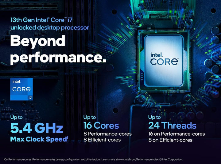 Intel Core i7-13700K Desktop-Prozessor, 16 Kerne (8 P-Kerne und 8 E-Kerne) 30 M Cache, bis zu 5,4 GH
