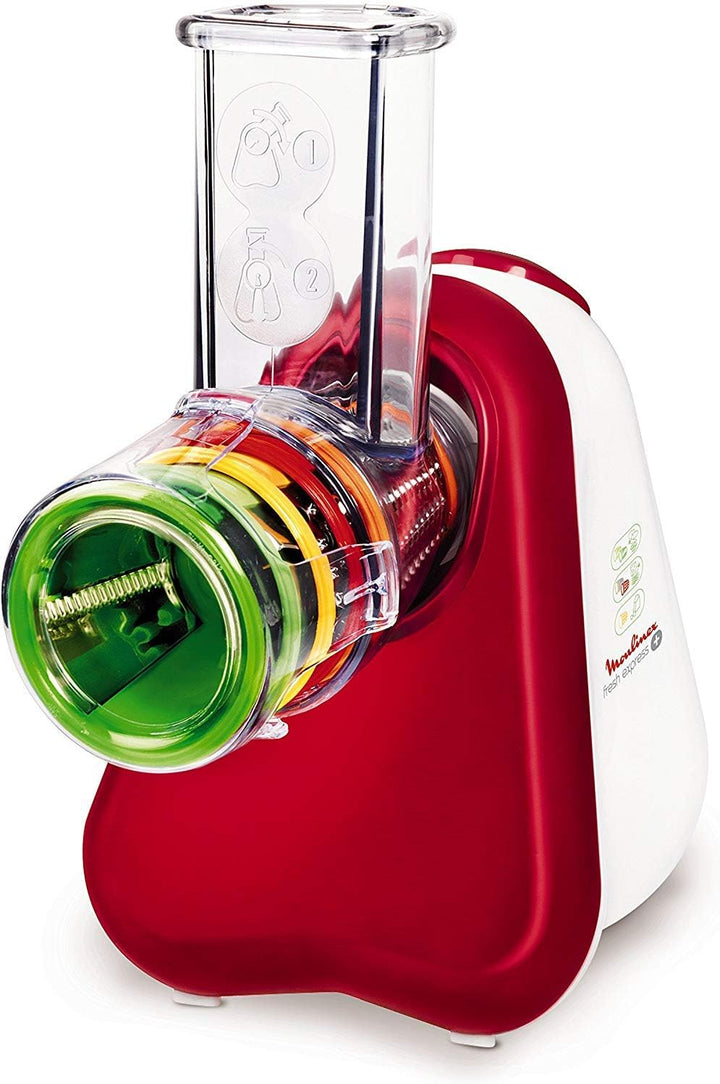 Moulinex DJ755G Fresh Express + Multifunktionszerkleinerer mit 5 Zubehörteilen und einem grossen Zul