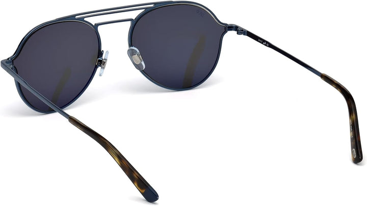 WEB Unisex-Erwachsene WE0230 90X 56 Brillengestelle, Blau (Blu LucBlu Specchiato), 56.0