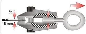 SMALL MOUTH PULL CLAMP 5T